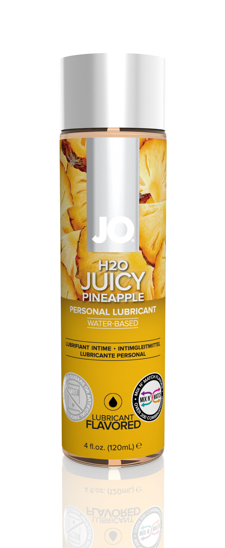 Jo H2O Flavored Lubricant - Juicy Pineapple - 4 Fl. Oz. / 120 ml JO40172