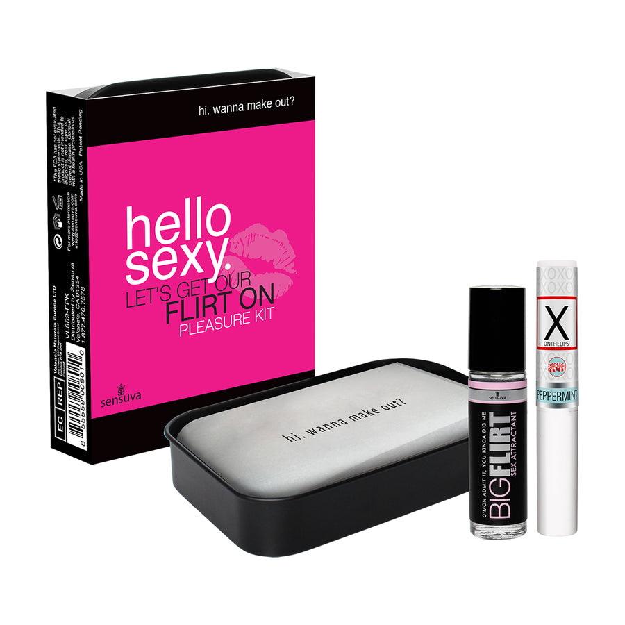 Hello Sexy Let's Get Our Flirt on Pleasure Kit SEN-VL889-FPK