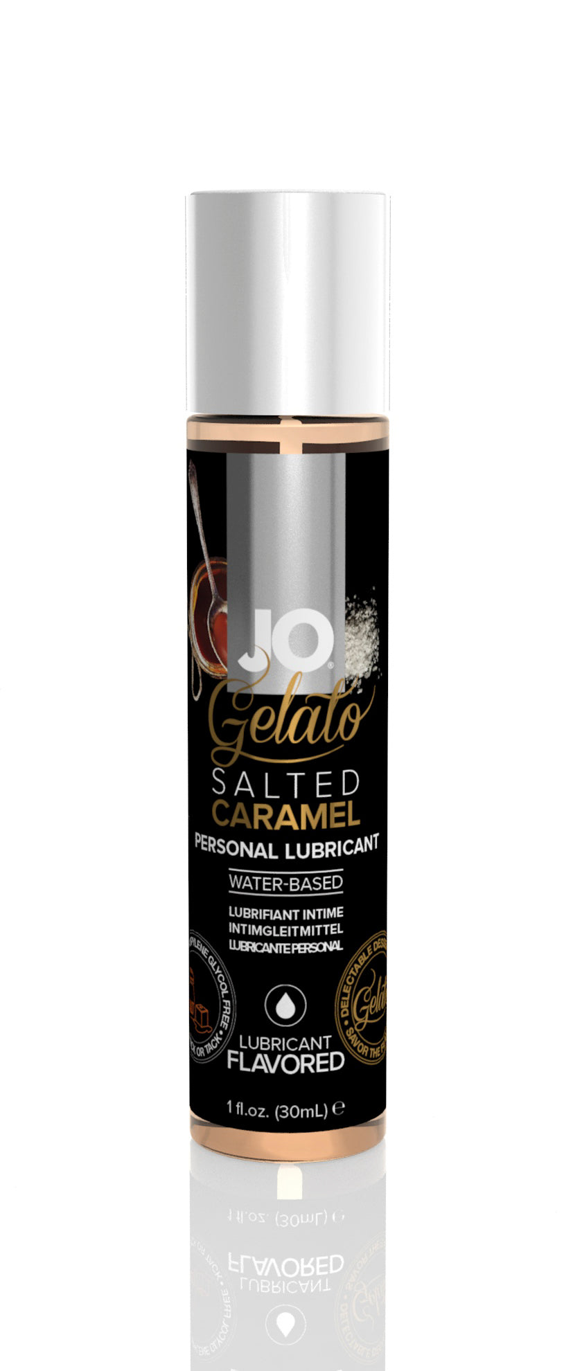 Jo Gelato Salted Caramel Water-Based Flavored  Lubricant - 1 Fl. Oz. / 30 ml JO41023