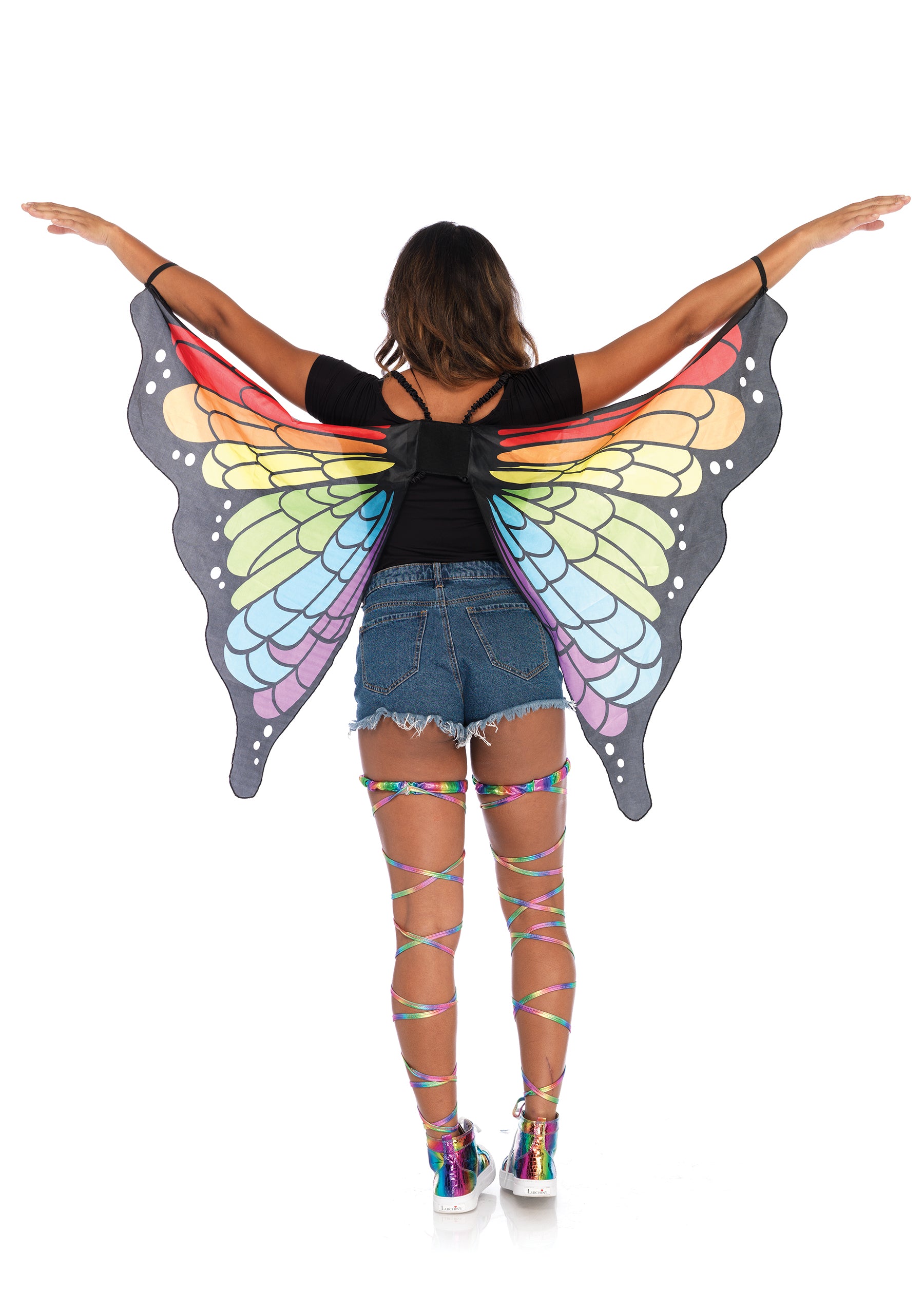 Rainbow Butterfly Wings - One Size LA-A2789
