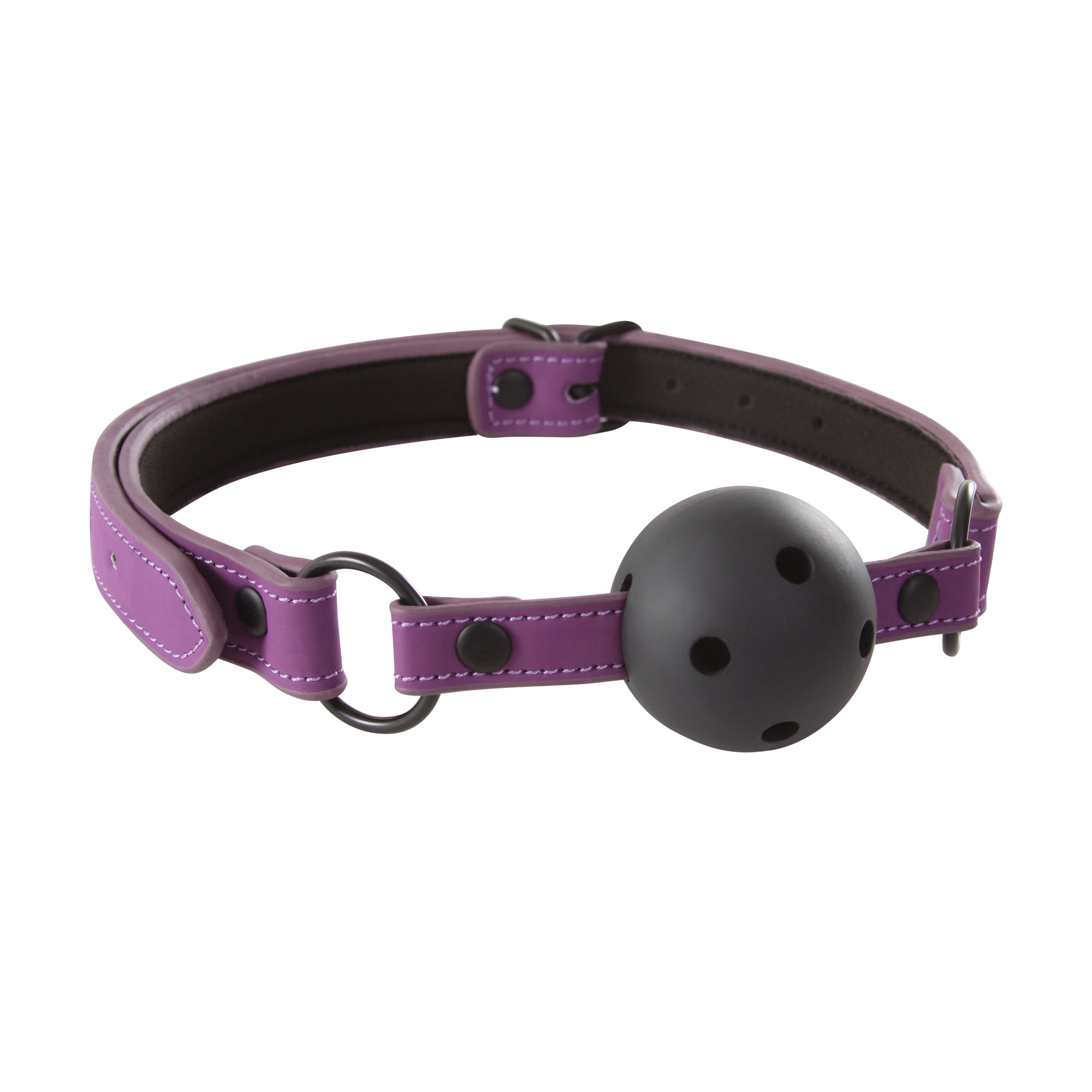 Lust Bondage Ball Gag - Purple NSN1251-15