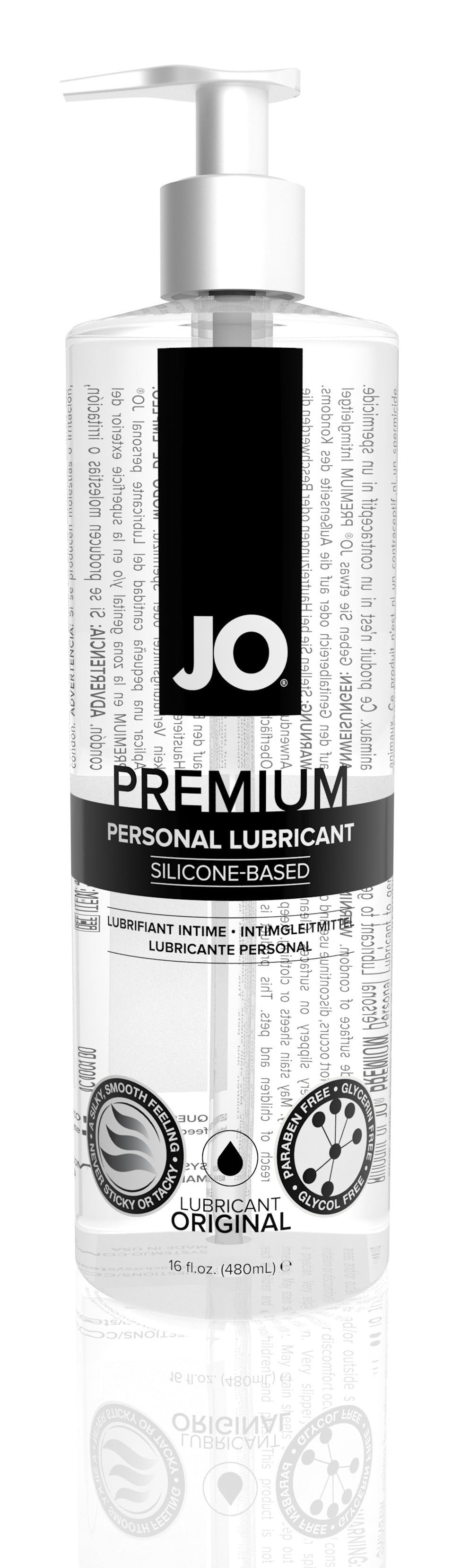 Jo Premium Silicone Lubricant - 16 Fl. Oz. / 480 ml JO40031