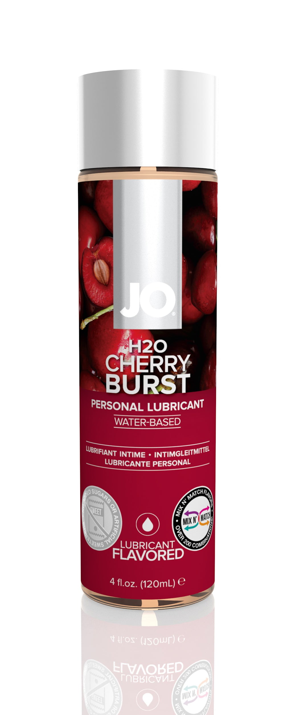 Jo H2O Flavored Lubricant - Cherry Burst - 4 Fl. Oz. / 120 ml JO40116