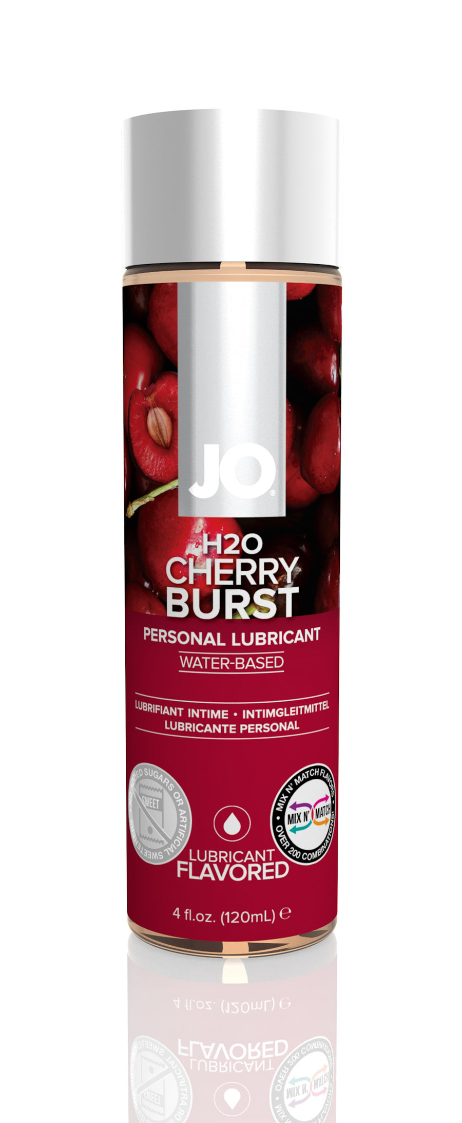Jo H2O Flavored Lubricant - Cherry Burst - 4 Fl. Oz. / 120 ml JO40116