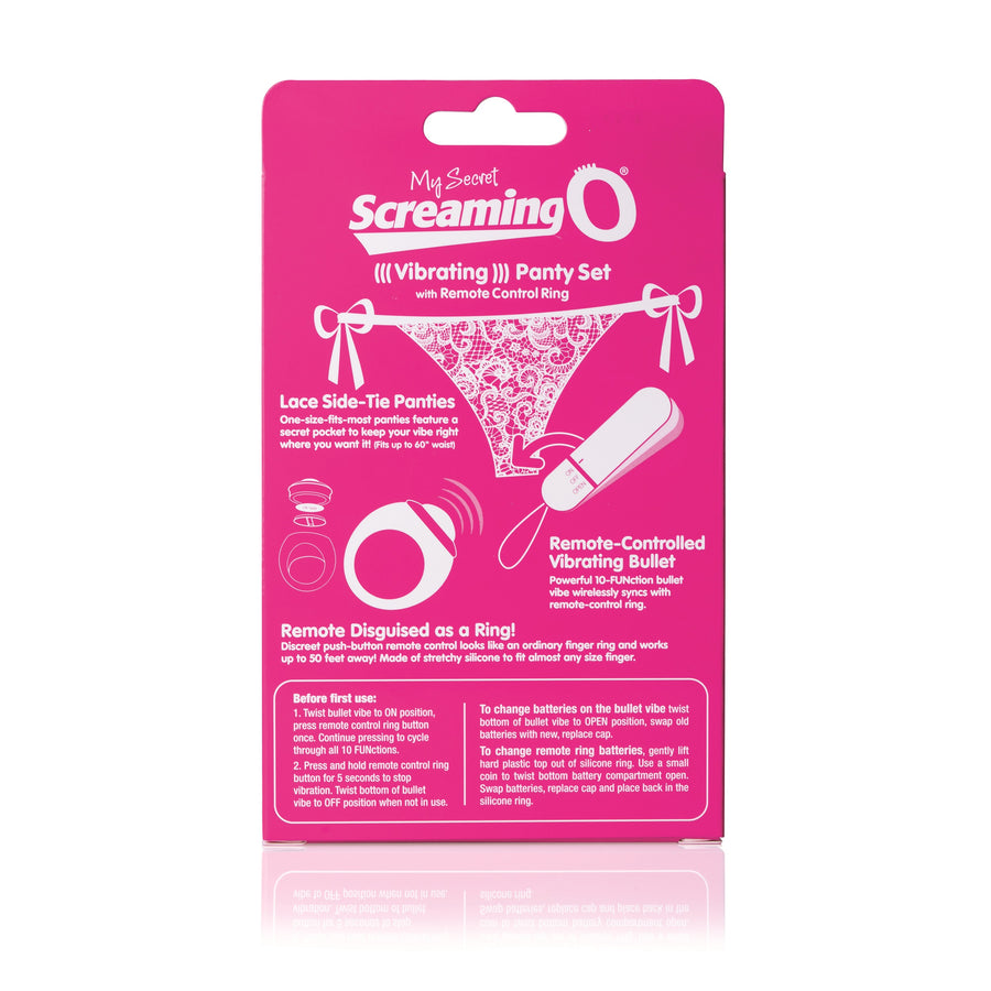 My Secret Screaming O Vibrating Panty Set - Pink - Each SO-PNTY-PK-101E