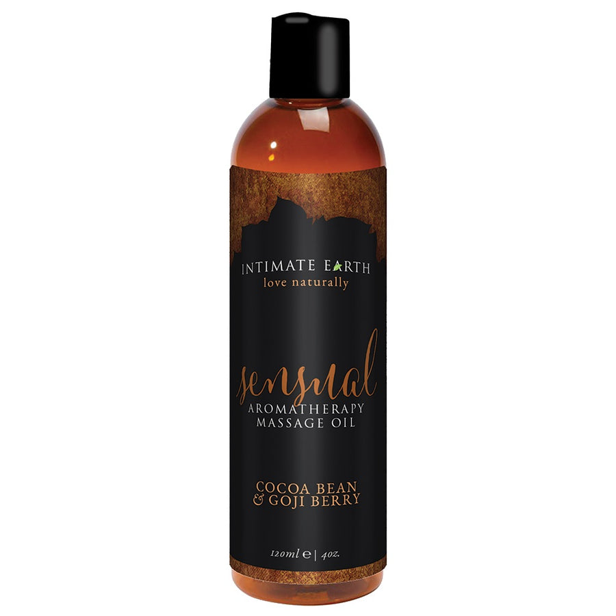 Sensual Aromatherapy Massage Oil - Cocoa Bean &  Goji Berry - 4 Oz. / 120 ml IE008-120