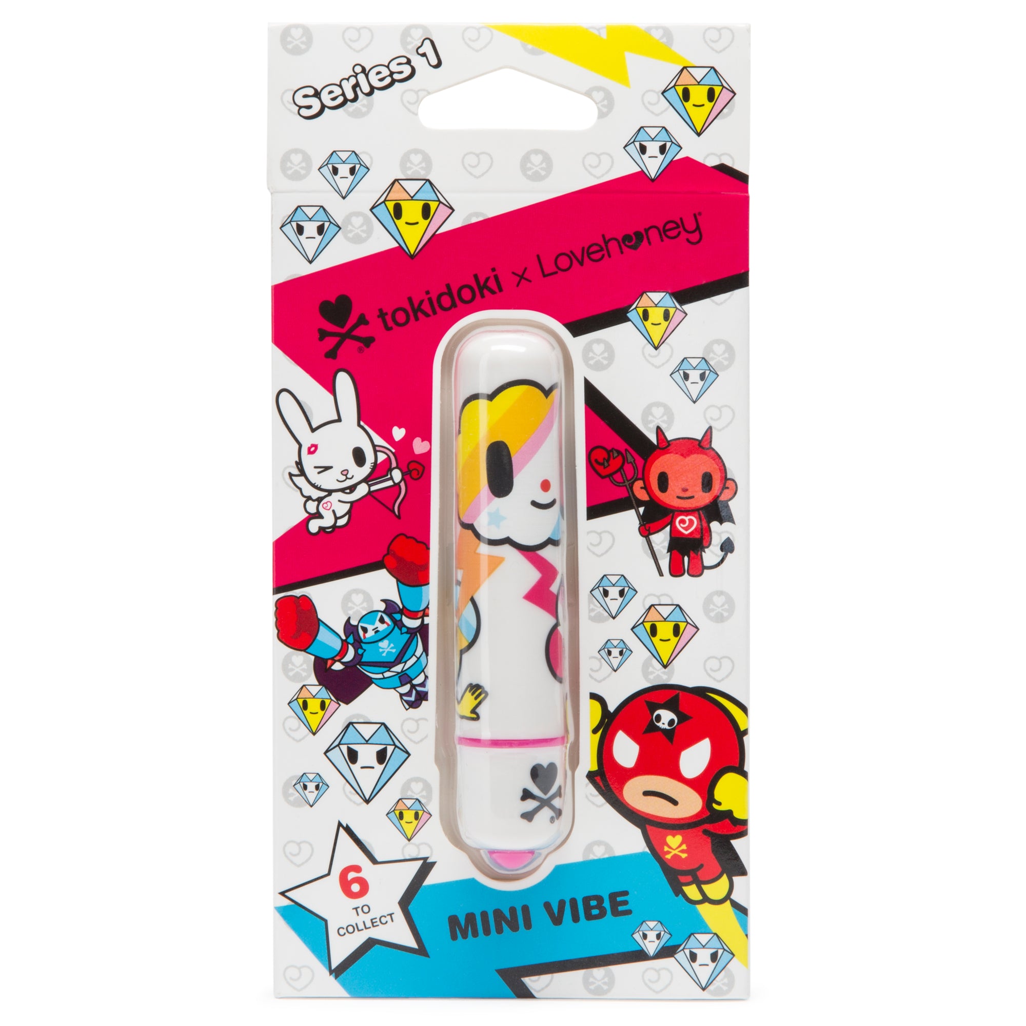 Tokidoki Single Speed Mini Bullet Vibrator - Cumulus White LHR-64529