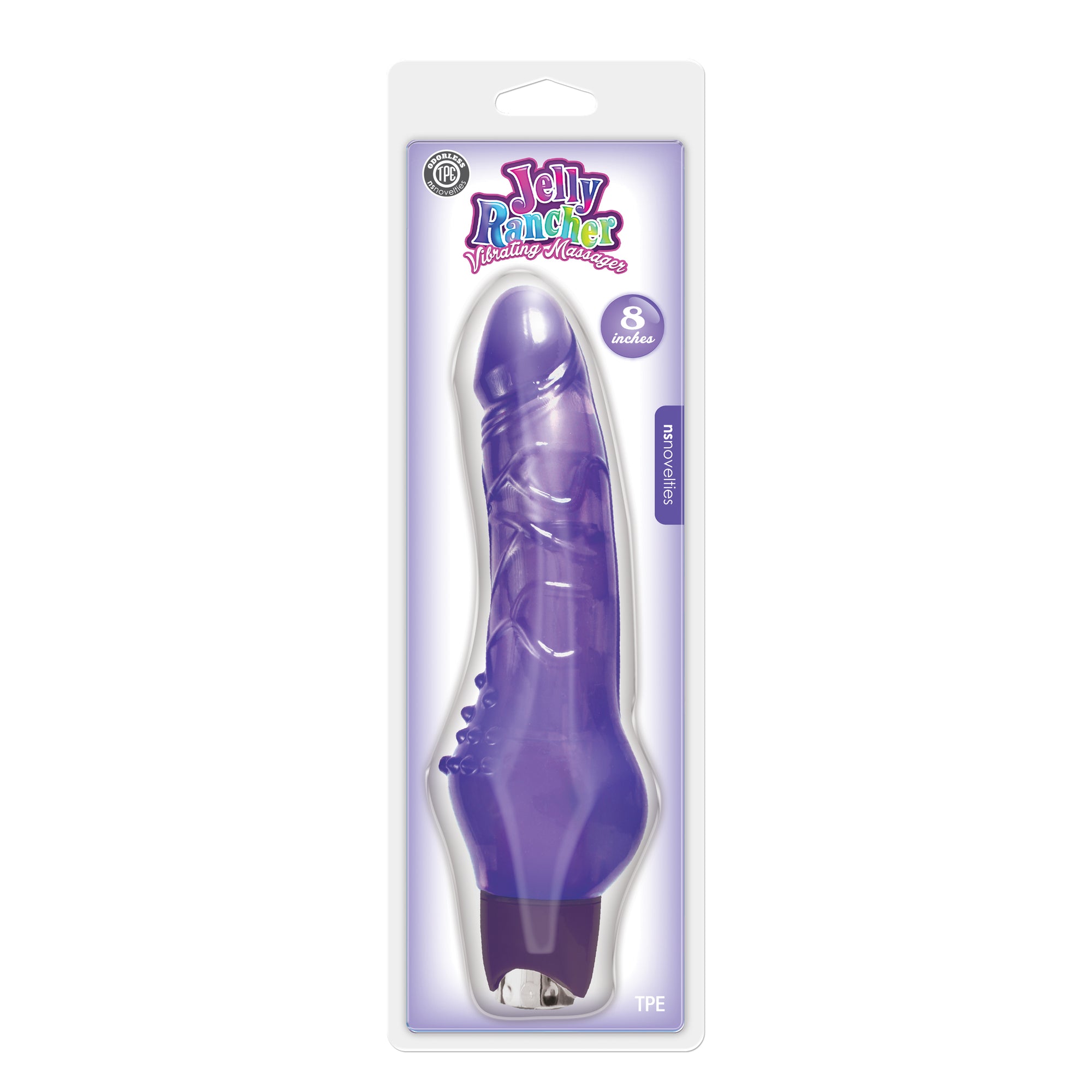 Jelly Rancher 8 Vibrating Massager - Purple NSN0443-25