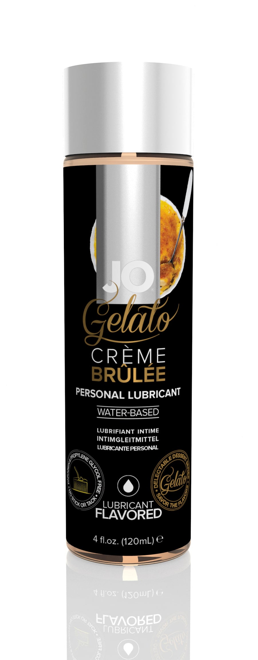 Jo Gelato Creme Brulee Water-Based Flavored  Lubricant - 4 Fl. Oz. / 120 ml JO44020