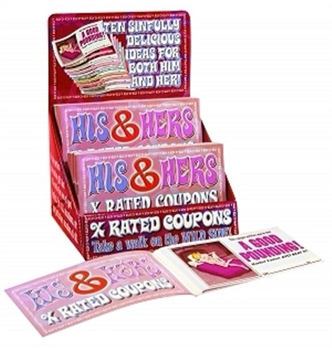 Display His + Hers X Rated Coupons - 36pcs PD5111-99D