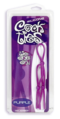 Silicone Cock Ties - Purple DJ2129-01