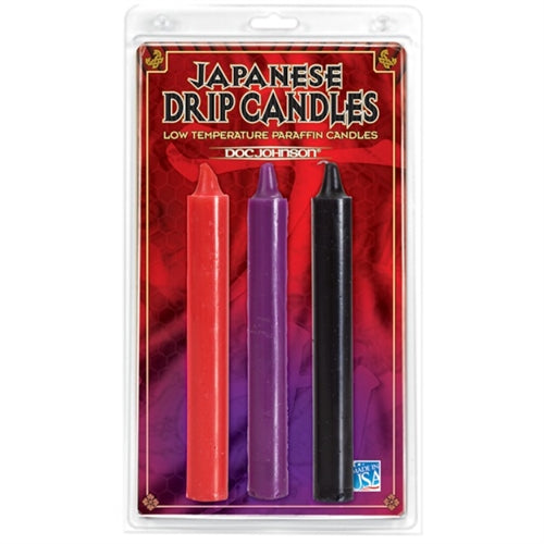 Japanese Drip Candles Set of 3 - Assorted Colors DJ2101-01