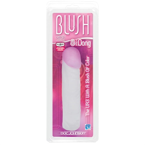 Blush Ur3 - 8-Inch Dong - Clear With Blush DJ0278-02