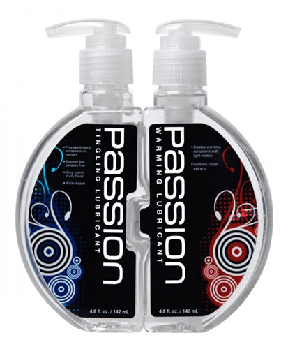 Passion Warming and Tingling Lubricant Combo - 4.8 Oz. Bottles PL-AD365