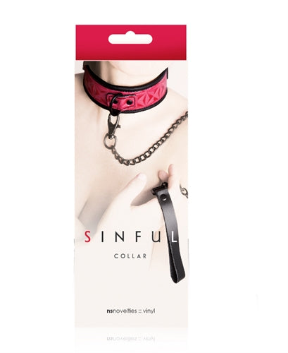Sinful - Collar - Pink NSN1222-14