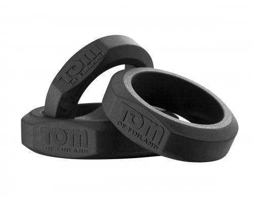 Tom of Fin. 3 Piece Silicone Cock Ring Set TOF-TF3776