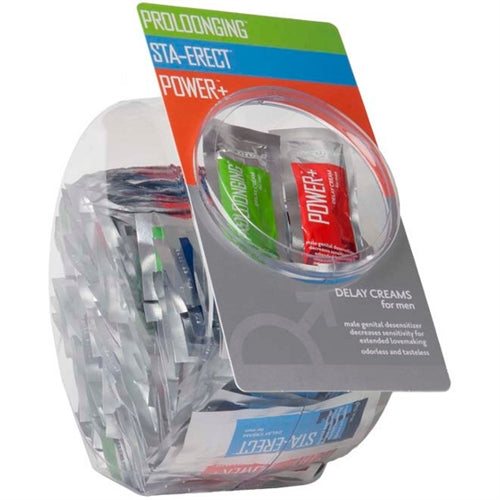 Delay Creams Display - 144 Packets Fishbowl DJ1312-90D