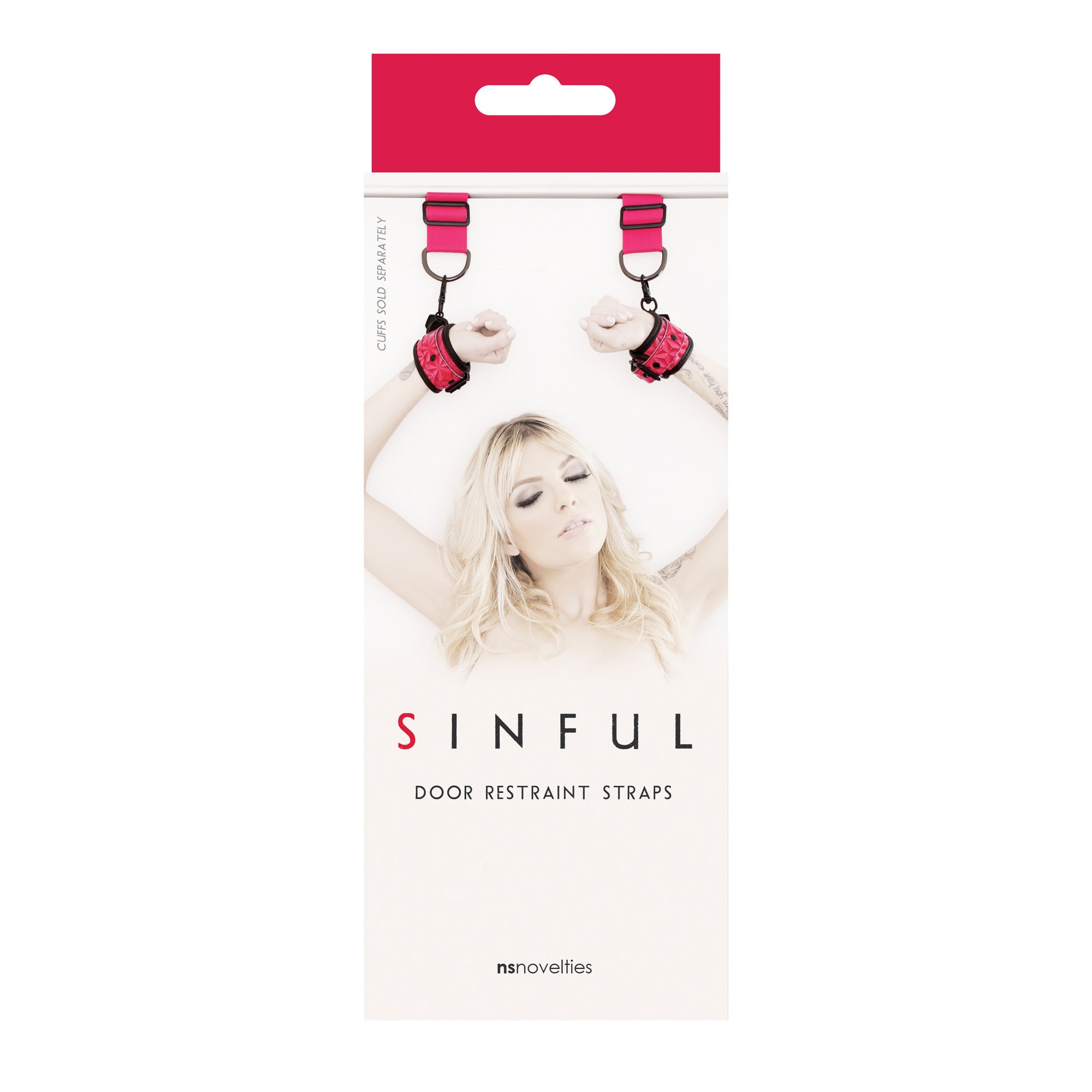 Sinful - Door Restraint Straps - Pink NSN1232-14