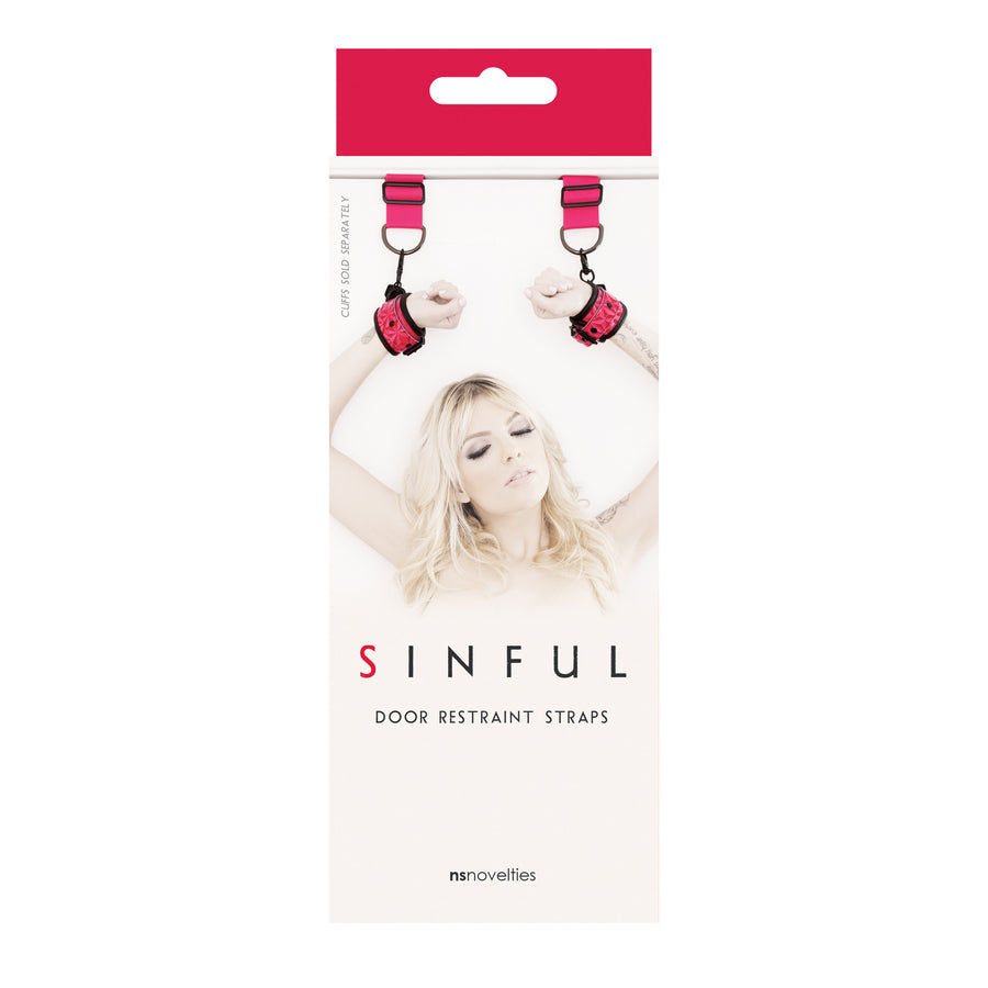 Sinful - Door Restraint Straps - Pink NSN1232-14