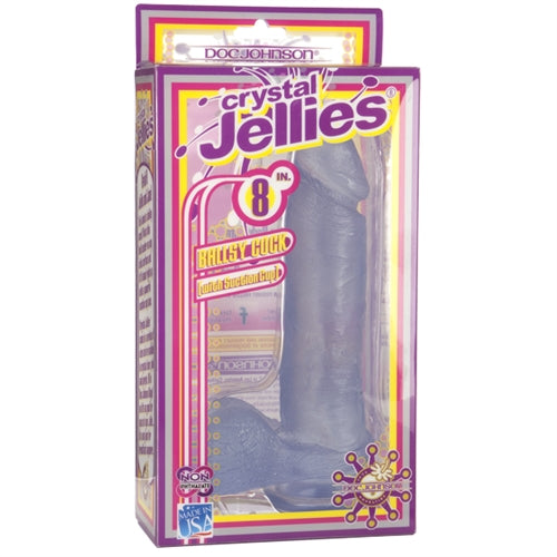Crystal Jellies 8-Inch Ballsy With Suction Cup - Clear DJ0288-08