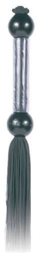 Sex and Mischief Rubber Whip Medium 14-Inch - Black SS810-01