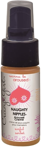 Crazy Girl Naughty Nipples Arousal Creme - Sinful Sorbet 1 Oz. CE7316-01