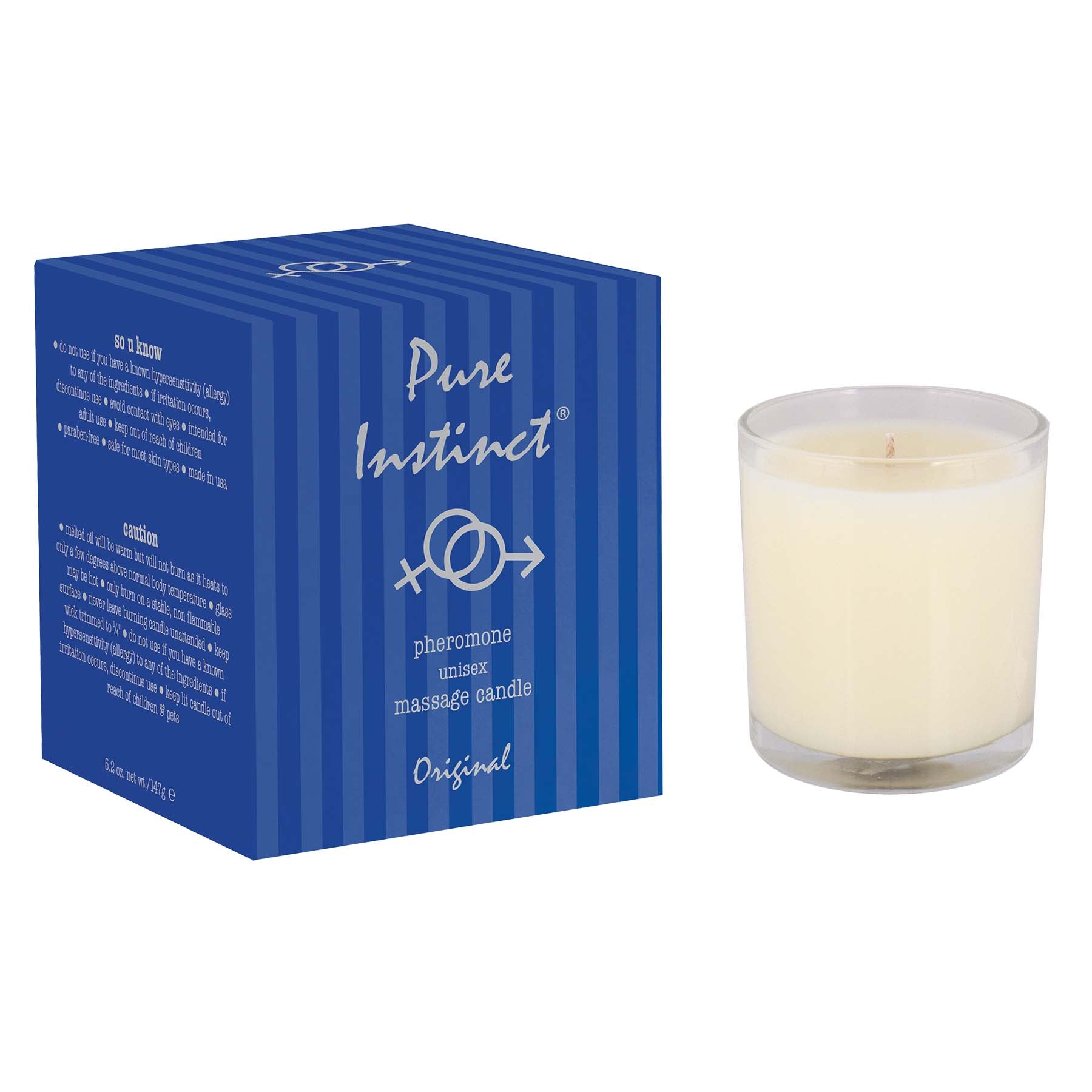 Pure Instinct Pheromone Unisex Massage Candle -  5.2 Oz. JEL4800-04