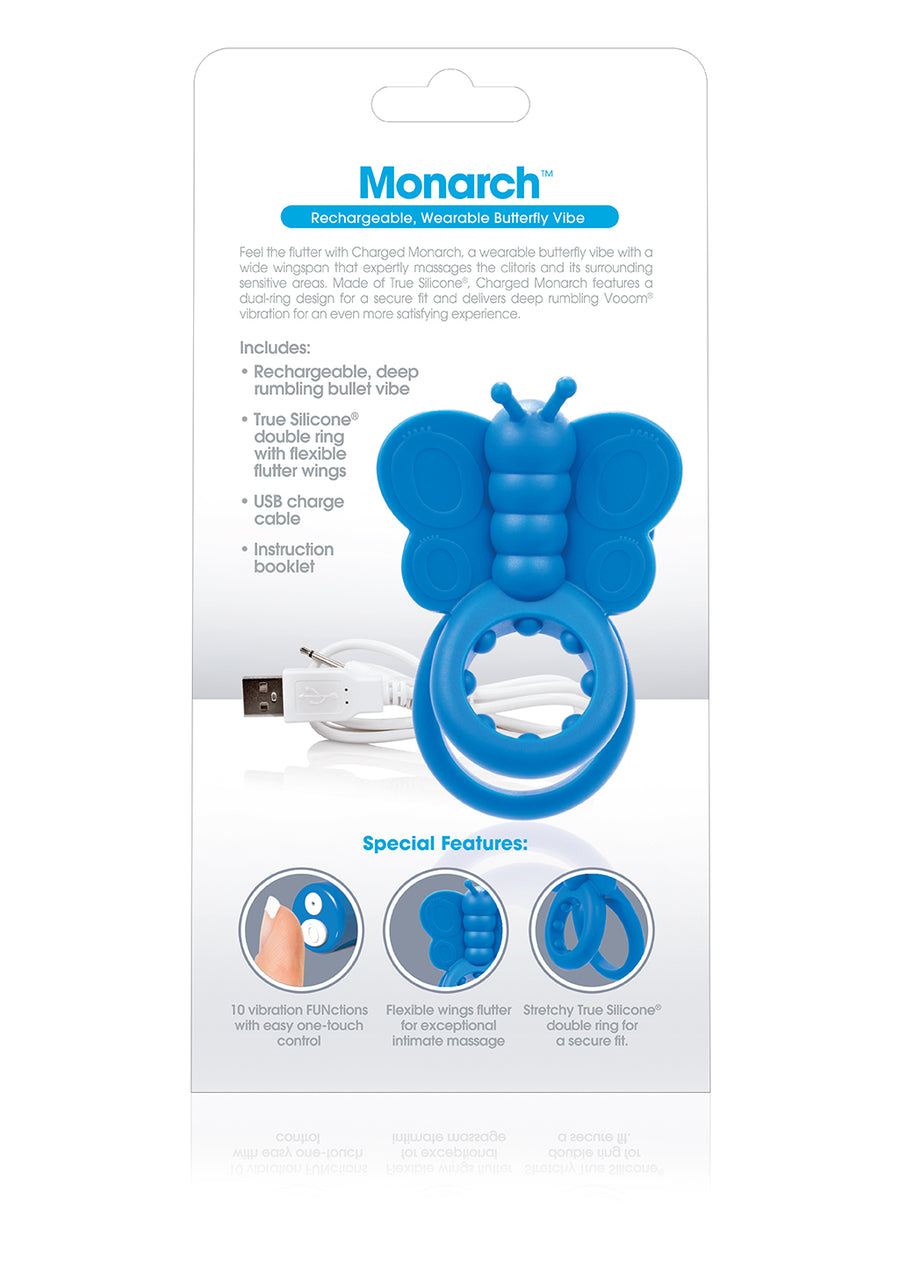 Charged Monarch Wearable Butterfly Vibe - Blue AMON-BU-101E