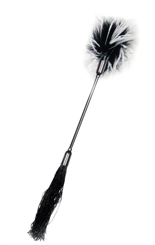 Sex and Mischief Whip and Tickler - Black SS760-27