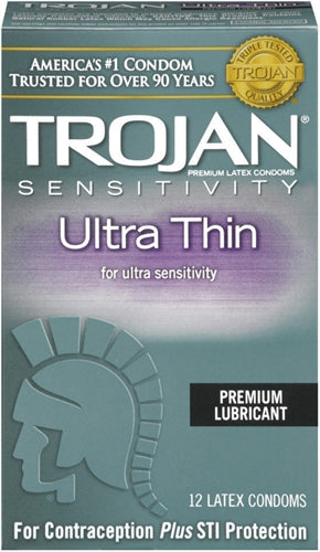Trojan Sensitivity Ultra Thin Lubricated Condoms - 12 Pack Tj92640 TJ92642
