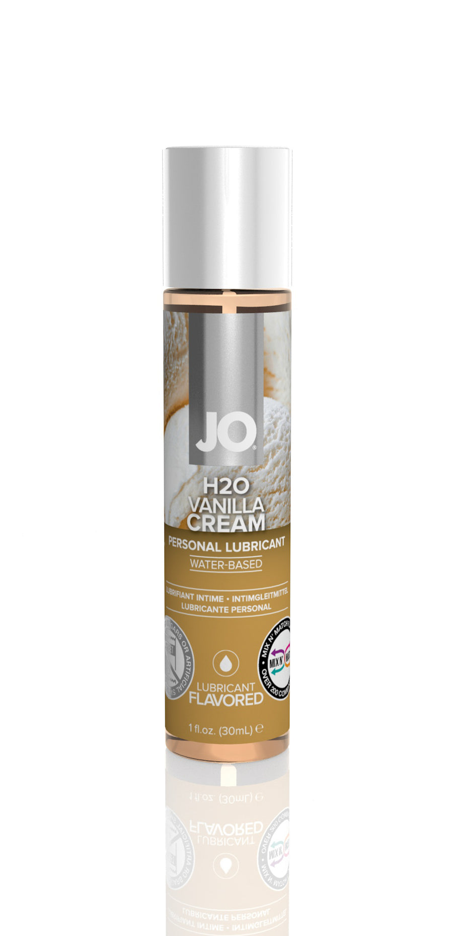 Jo H2O Flavored Lubricant -  Vanilla Cream - 1 Fl. Oz. / 30 ml JO10384