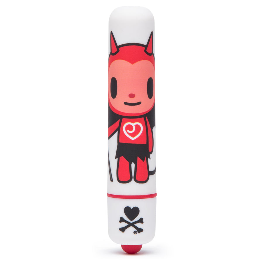 Tokidoki Single Speed Mini Bullet Vibrator Diablo - White LHR-64528