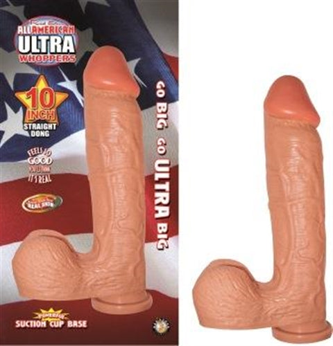 All American Ultra Whoppers - 10 in Straight Dong - Flesh NW2624