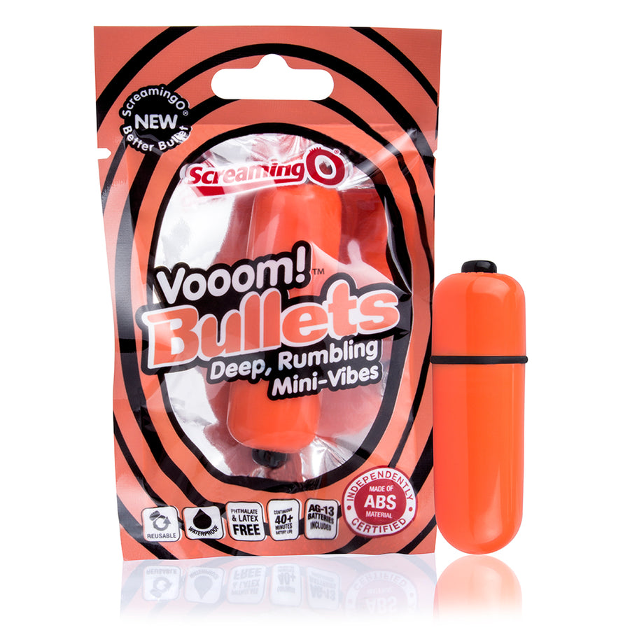 Vooom Bullets Mini-Vibes - Each - Tangerine VBUL-TN-101E