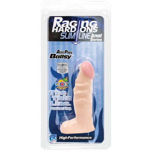 Raging Hard-Ons Slimline Anal Play Series - 4.5-Inch Ass Play Ballsy - White DJ0279-25