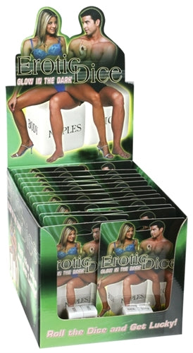 Glow-in-the-Dark Dice Display - 24 Count PD8000-99D