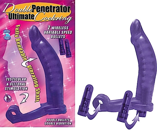 Double Penetrator Ultimate Cockring Purple NW2130-2