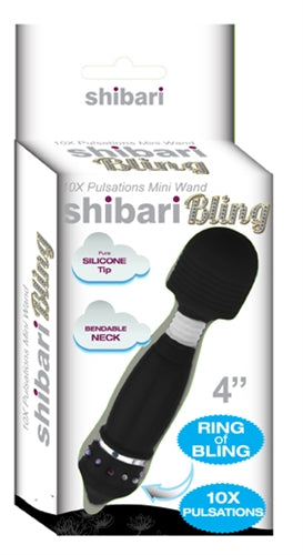 Shibari Bling Black Mini Wand SW-MINI-10XBLK