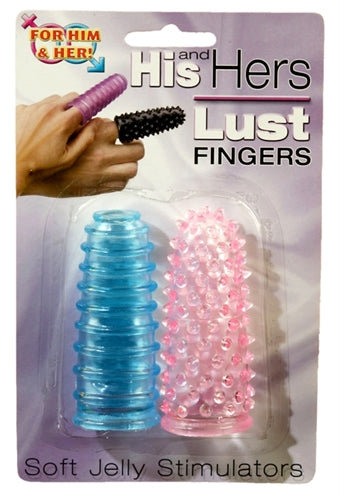 His and Hers Lust Fingers Blue and Pink  Colors May Vary PD2503-02