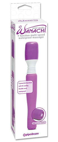 Mini-Multi Wanachi 9-Function Multi-Speed Waterproof Massager - Purple PD3033-12
