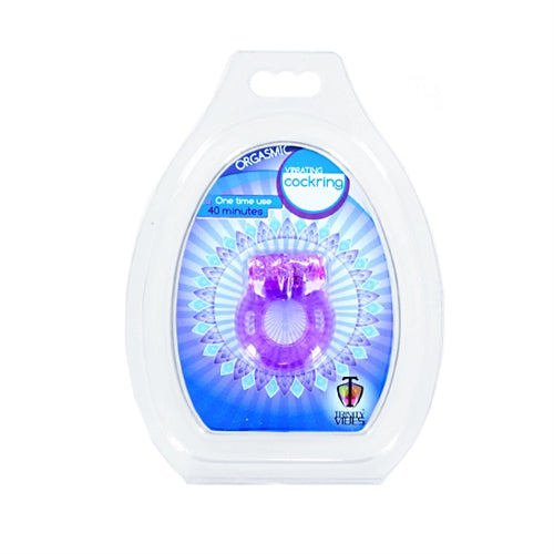 Orgasmic Vibrating Cockring - Purple TV-VF535