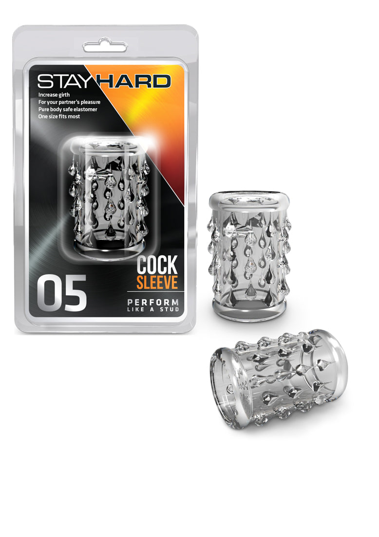 Stay Hard - Cock Sleeve 05 - Clear BL-00502