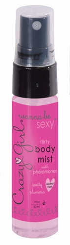 Crazy Girl Wanna Be Sexy Flirty Body Mist Pretty Plumeria - 1 Oz. CE7011-01