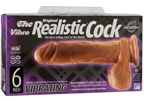 The Original Vibro Realistic 6-Inch - Brown DJ1156-05