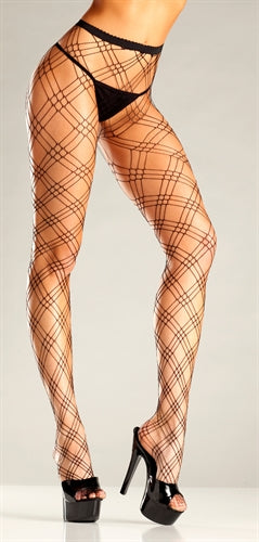Diamond Net Pantyhose - One Size BW-664B