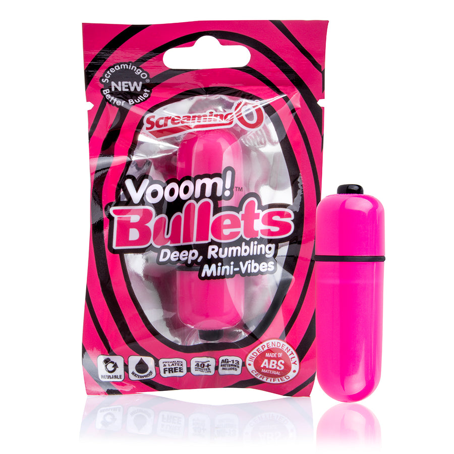 Vooom Bullets Mini-Vibes - Each - Strawberry VBUL-ST-101E