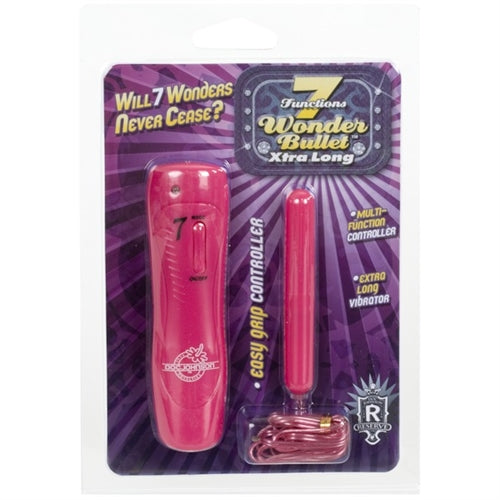 7 Function Wonder Bullet Extra Long Pink DJ7506-05