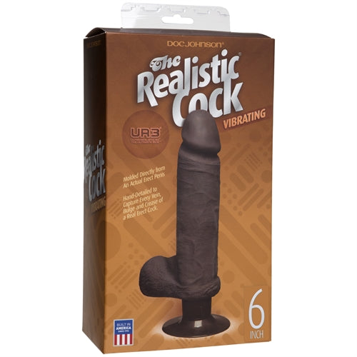 The Realistic Cock Ur3 Vibrating 6-Inch - Black DJ1160-03