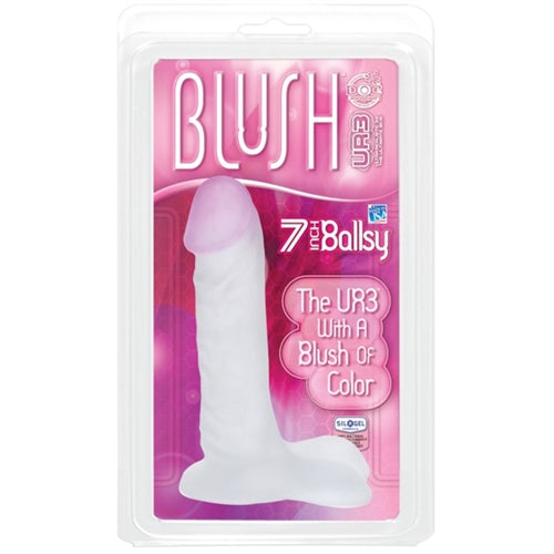 Blush Ur3 - 7-Inch Ballsy - Clear With Blush DJ0278-05