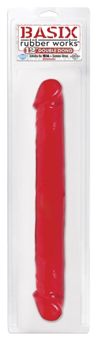 Basix 12in Double Dong Red PD4305-15